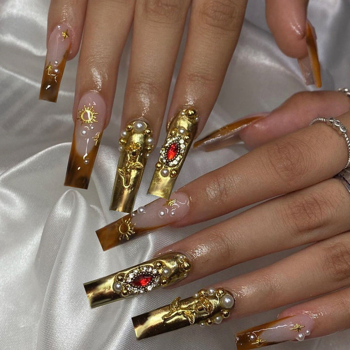 Glamouröse 3D Nagelkunst Tipps Karnz