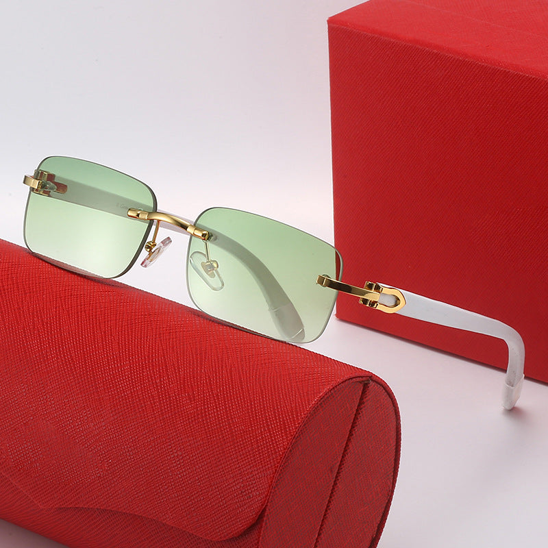 Damen rechteckige Designer-Sonnenbrille Karnz
