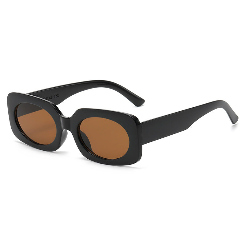 Damen Modische Sonnenbrille mit einzigartigem transparentem Rahmen Karnz
