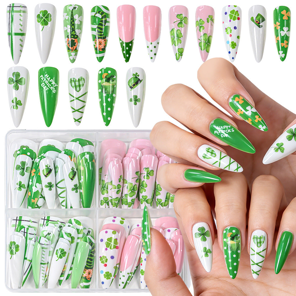 Festliches Thema Press-On Nagelkunst Set Karnz