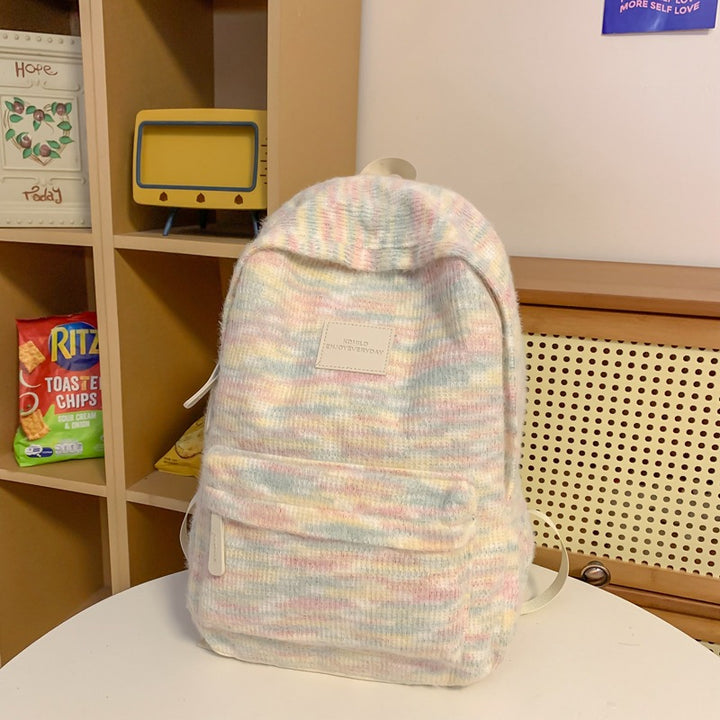 Plüschstoff Mini Rucksack