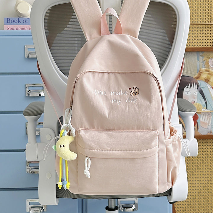 Lässiger bestickter Mini-Rucksack Karnz