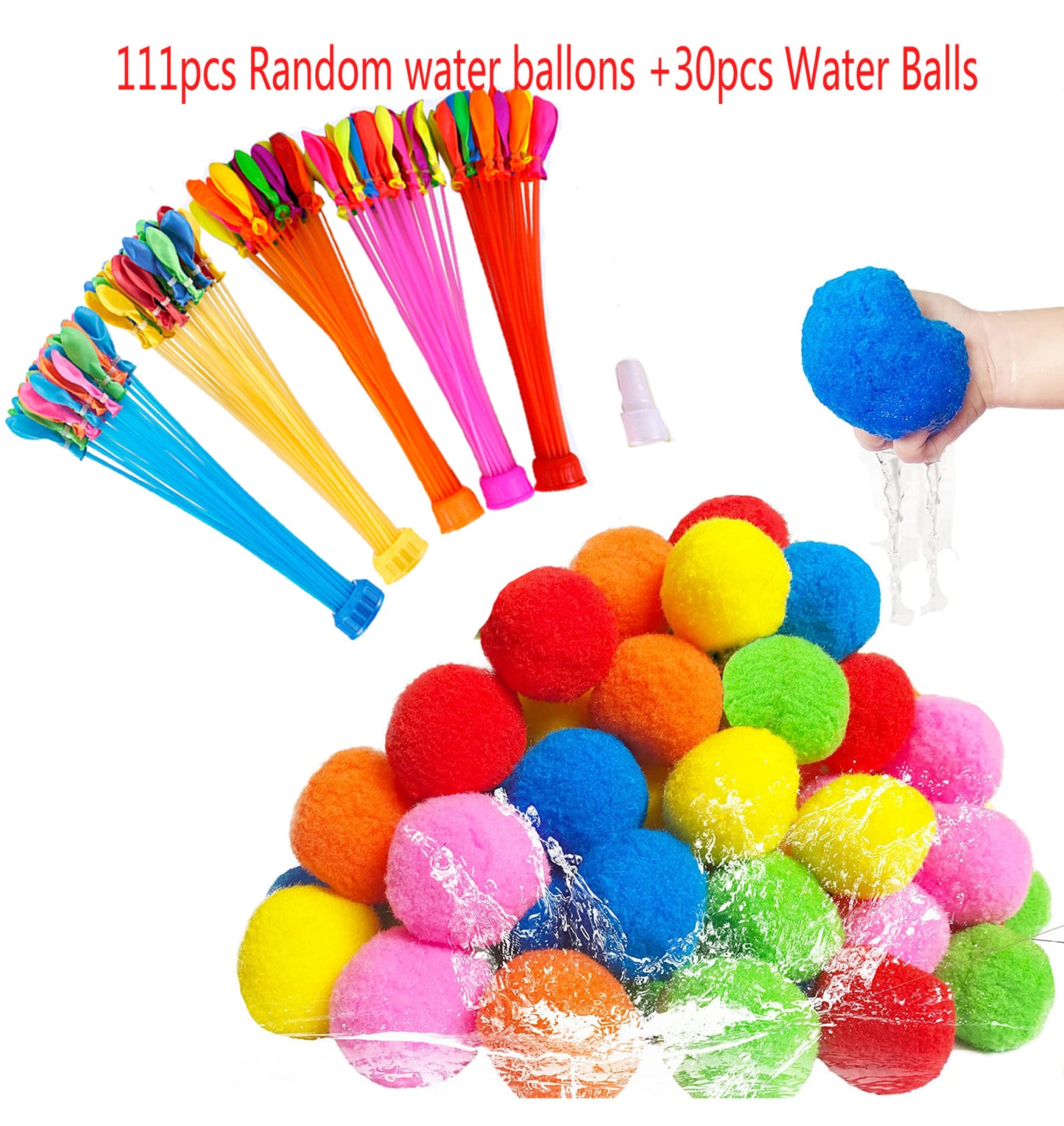 Unisex Wasserballons und weiche Wasserbälle Set Karnz