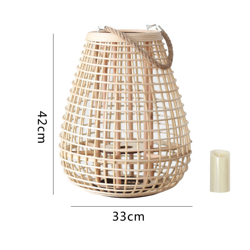Dekorativer Rattan-Laterne mit Tragegriff Karnz