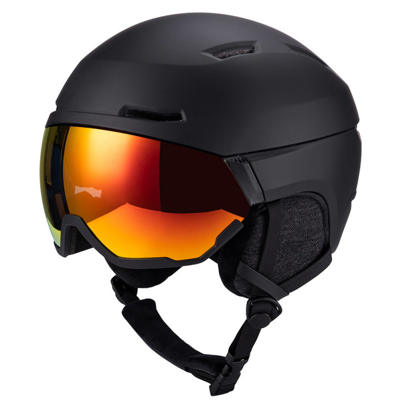 Skihelm mit integriertem Visier Karnz