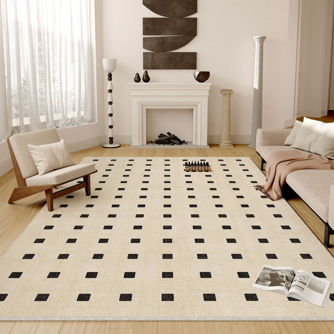 Geometrischer texturierter Teppich