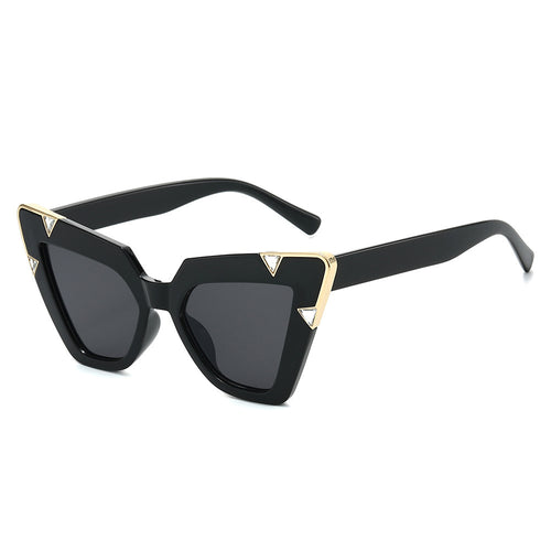 Statement Cat-Eye Sonnenbrillen mit dekorativen Akzenten Karnz