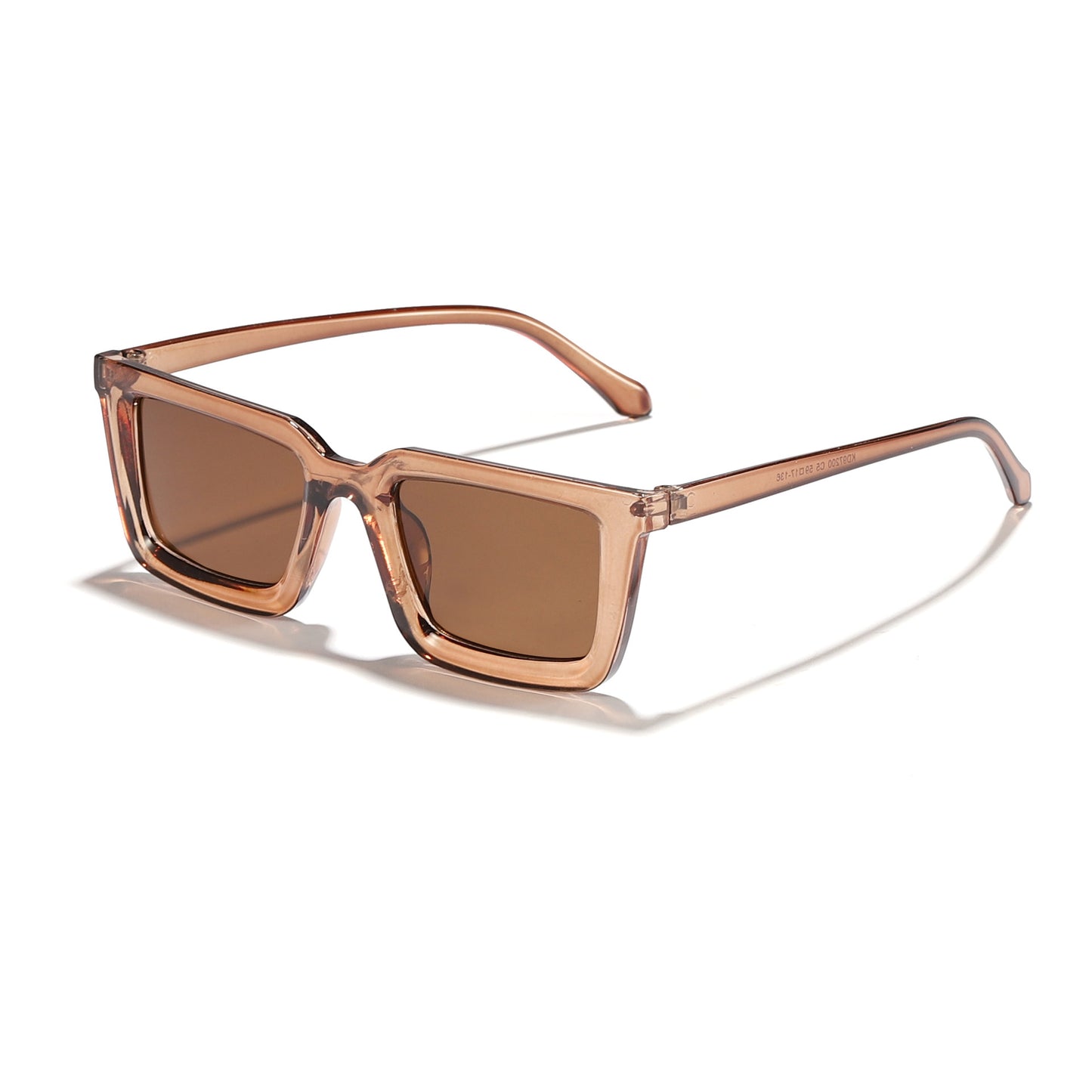 Damen moderne quadratische Sonnenbrille mit verspiegelten Gläsern Karnz