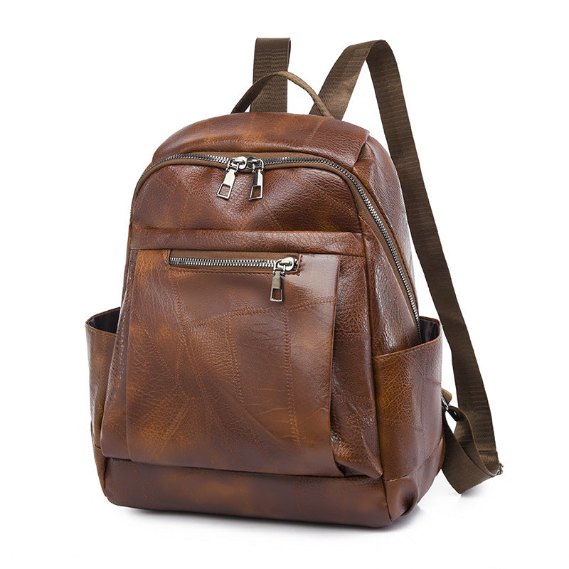 Luxuriöser Multi-Compartment Leder Rucksack Karnz
