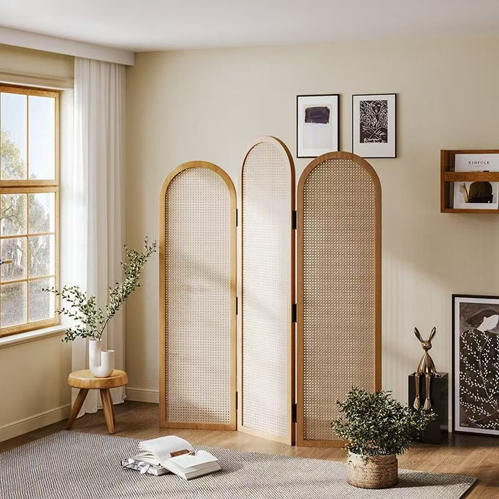Eleganter Rattan Raumteiler Karnz