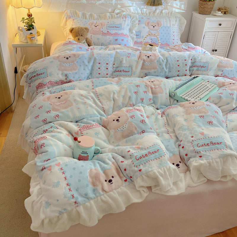 Gemütliche Plüschdecke