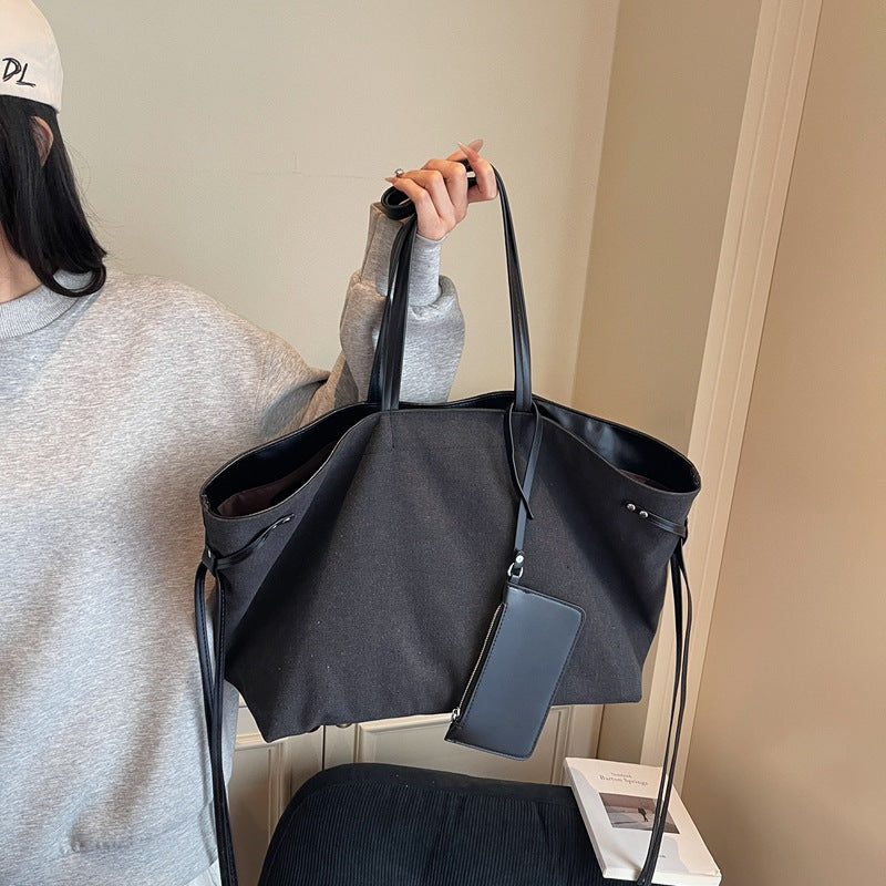 Geräumige Canvas-Shopper-Tasche Karnz