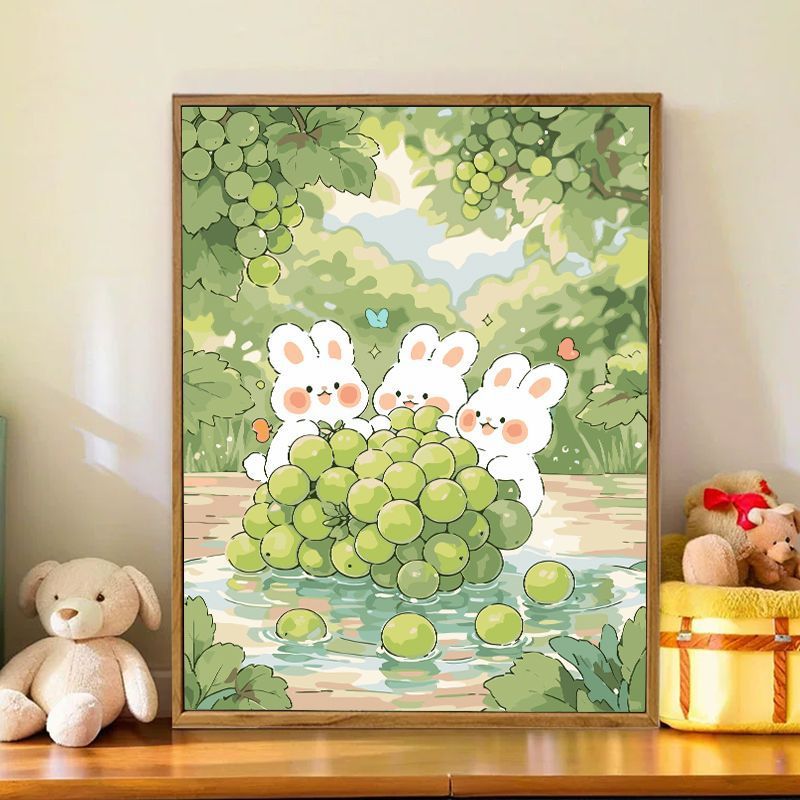 Verspielt Bunny-Thema Wandkunst Karnz