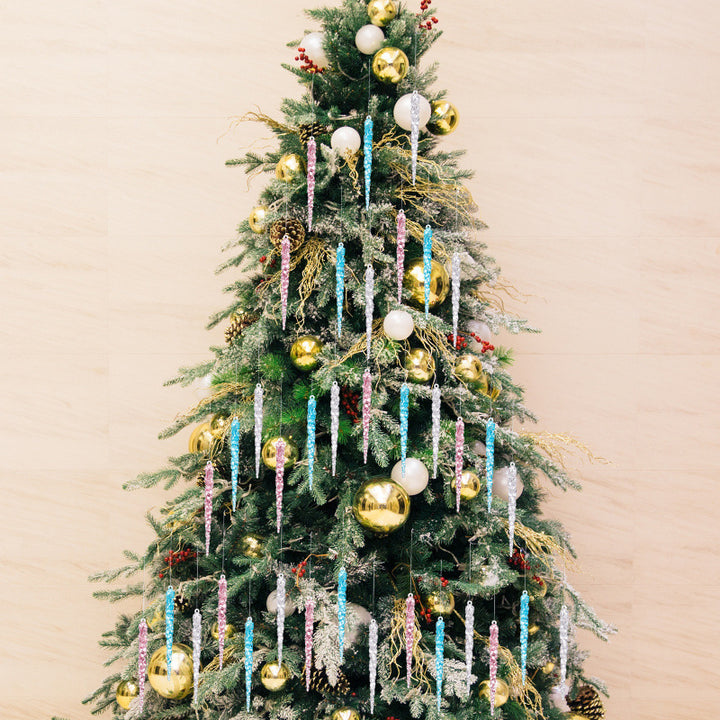 Dekorative Weihnachtsbaumanhänger in Eiszapfen-Form Karnz