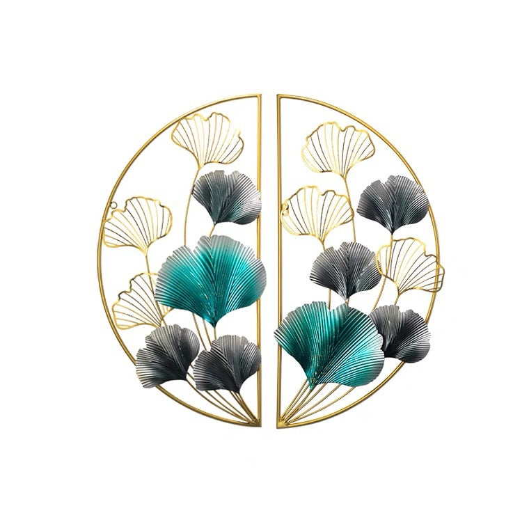 Dekorative Metall Wandkunst mit floralem Design Karnz