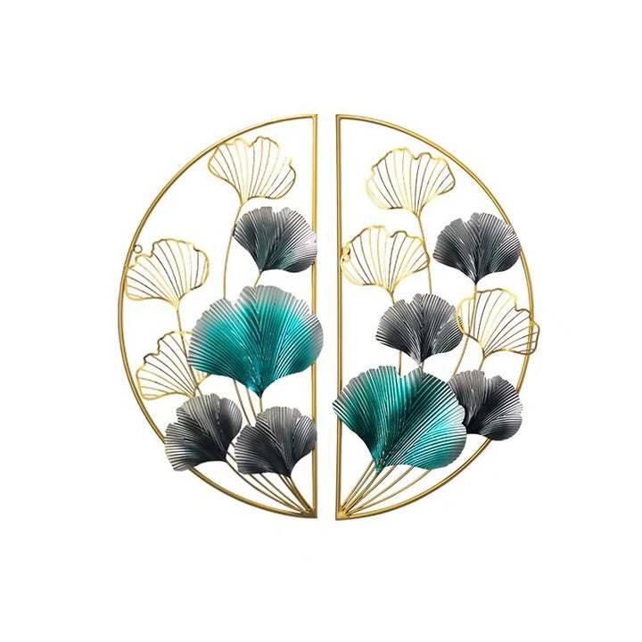 Dekorative Metall Wandkunst mit floralem Design Karnz