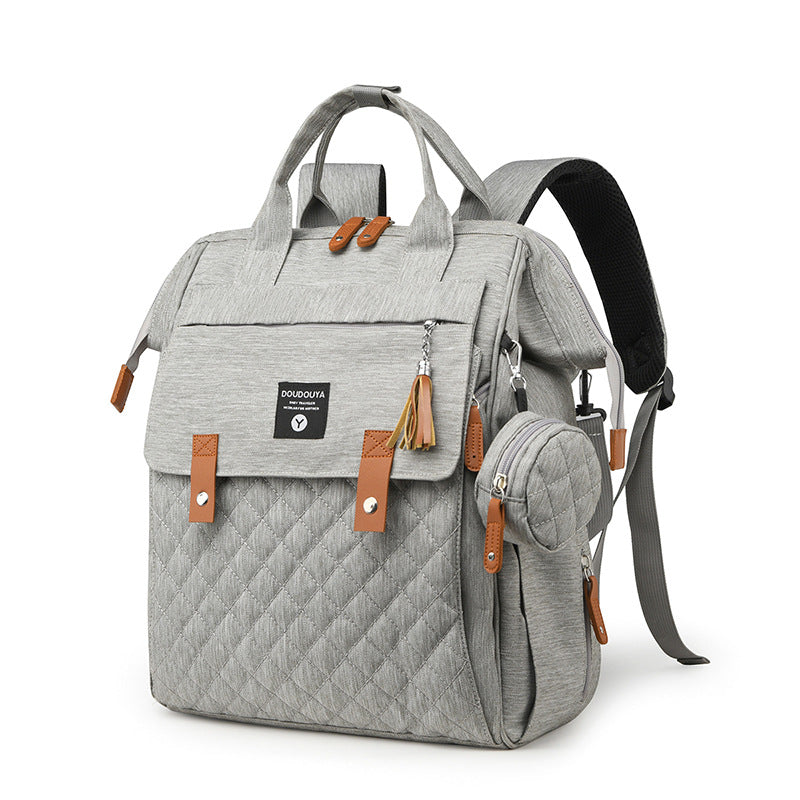 Multifunktionaler gesteppten Windelrucksack Karnz