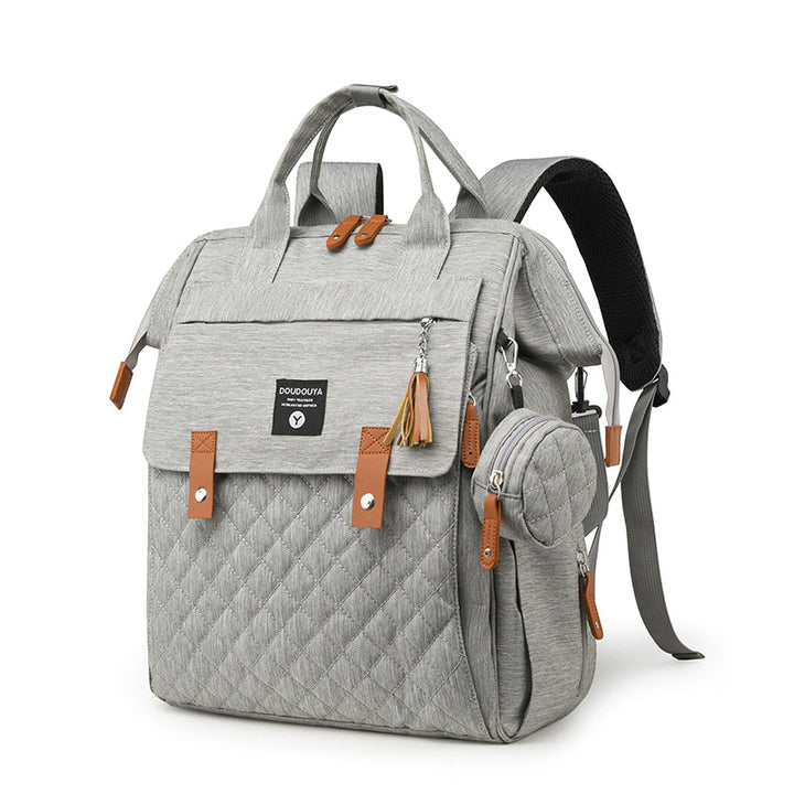 Multifunktionaler gesteppten Windelrucksack Karnz