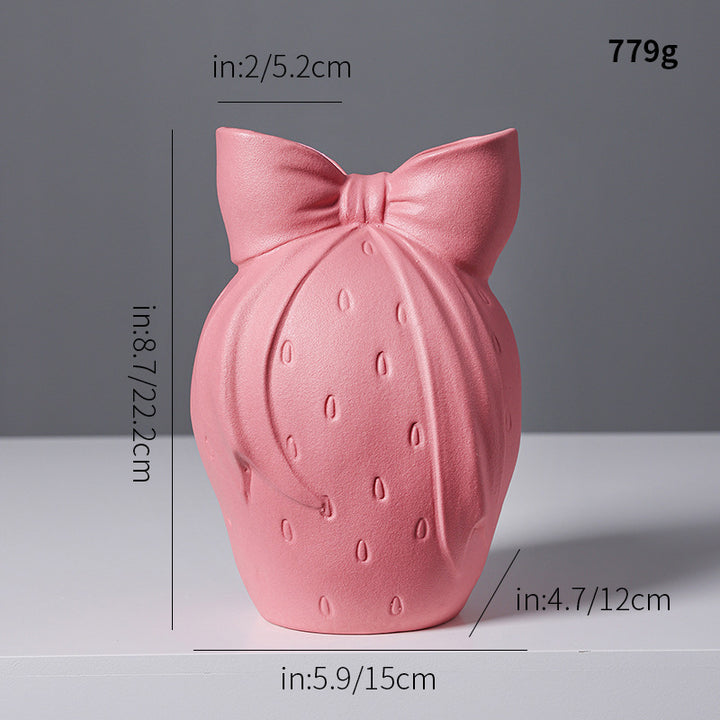 Nordic Strick-Top Keramikvase