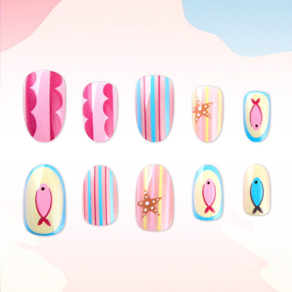 Kreatives Themen-Press-On-Nagelkunst-Set Karnz