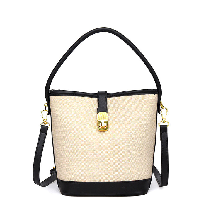 Moderne Canvas Schultertasche Karnz
