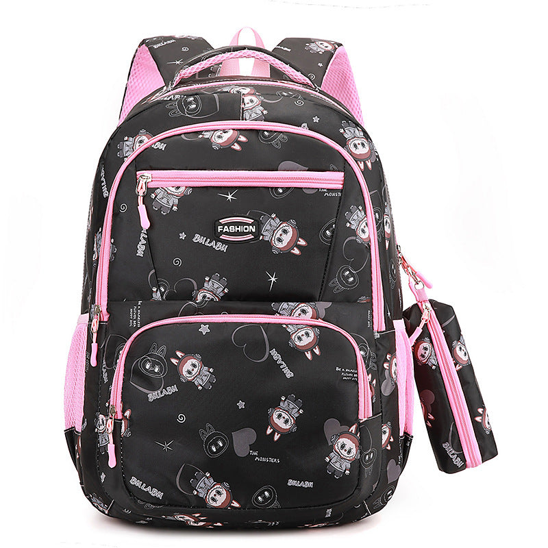 Cartoon-Charakter-Druck-Schulrucksack