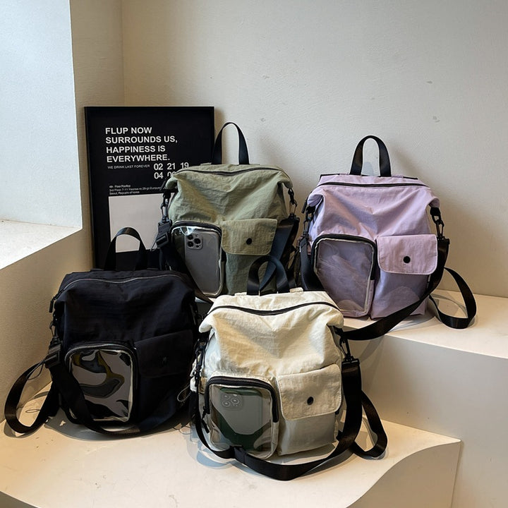 Multi-Pocket Utility Schultertasche Karnz