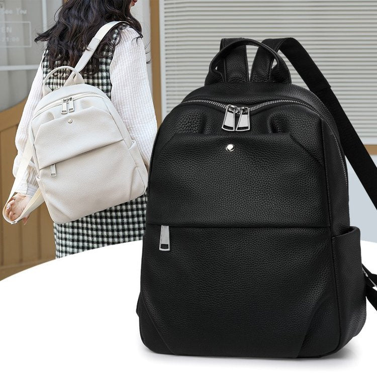 Premium Leder Laptop Rucksack Karnz