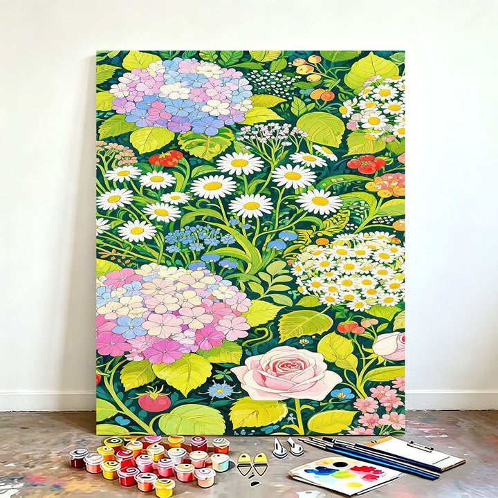 DIY Floral Canvas Painting Kit Karnz