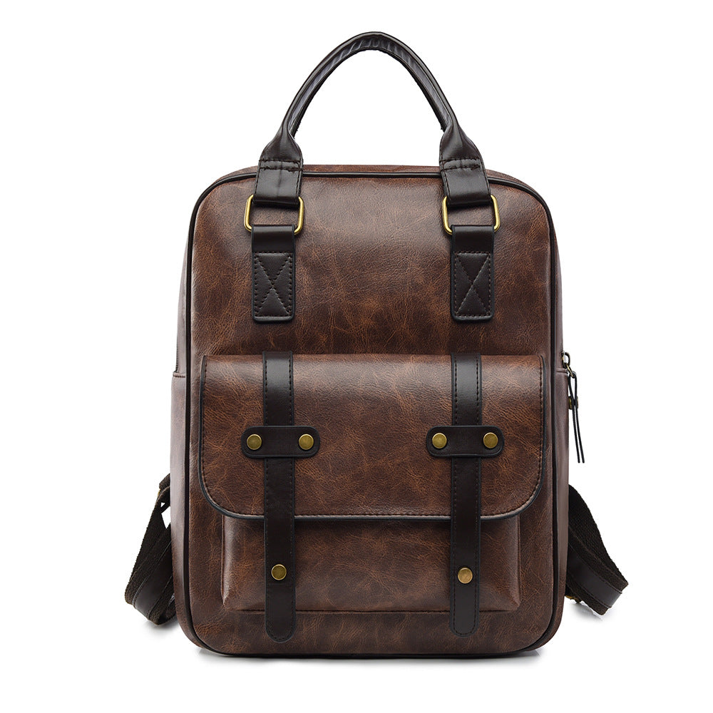 Vintage Leder Multifunktionaler Rucksack Karnz
