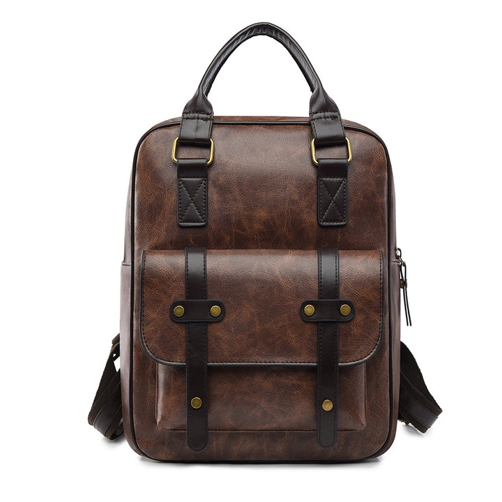 Vintage Leder Multifunktionaler Rucksack Karnz