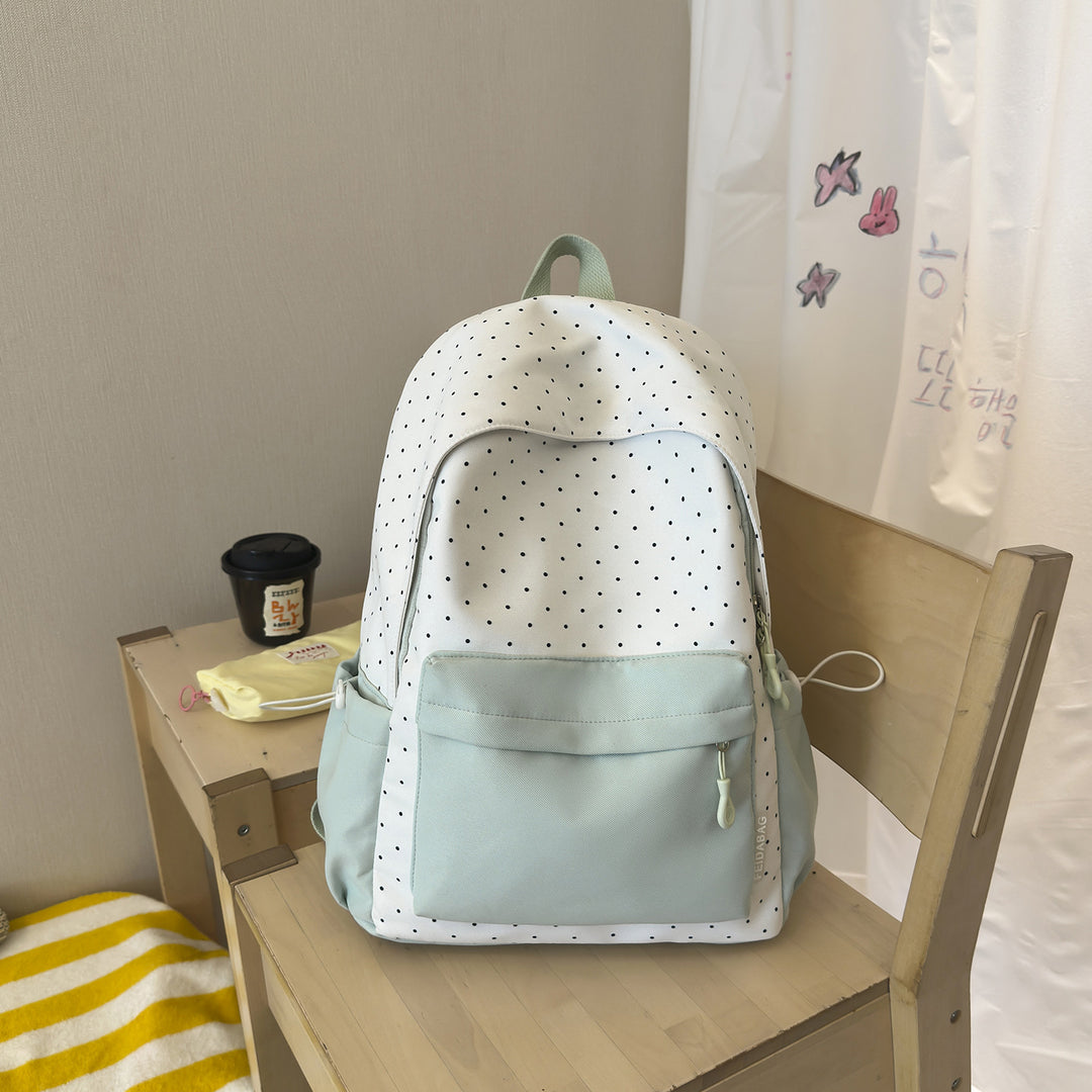 Polka Dot und Einfarbiger Rucksack Karnz
