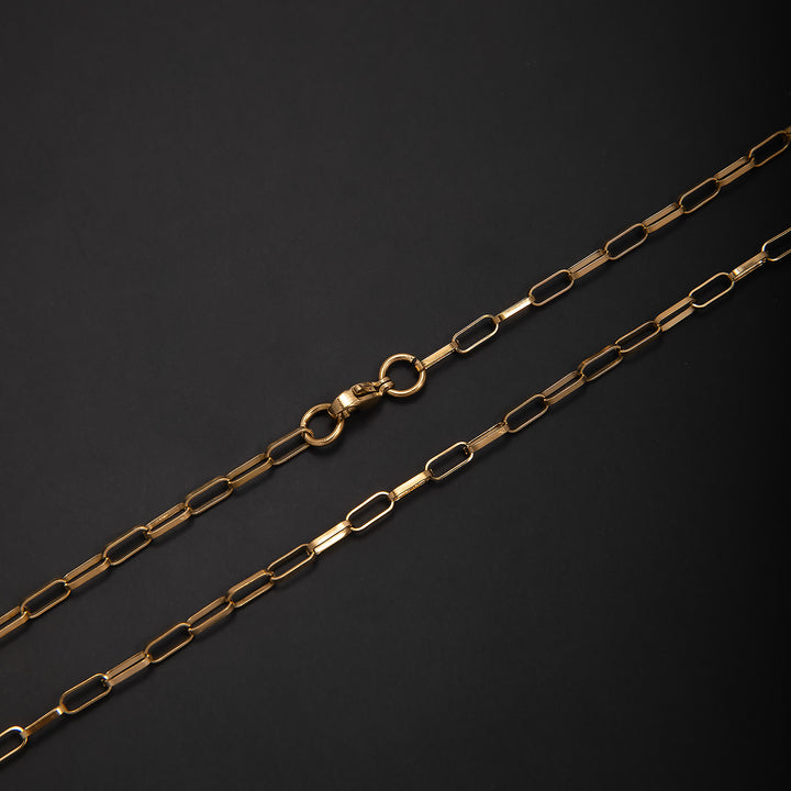 Elegante offene Gliederkette Halskette Karnz