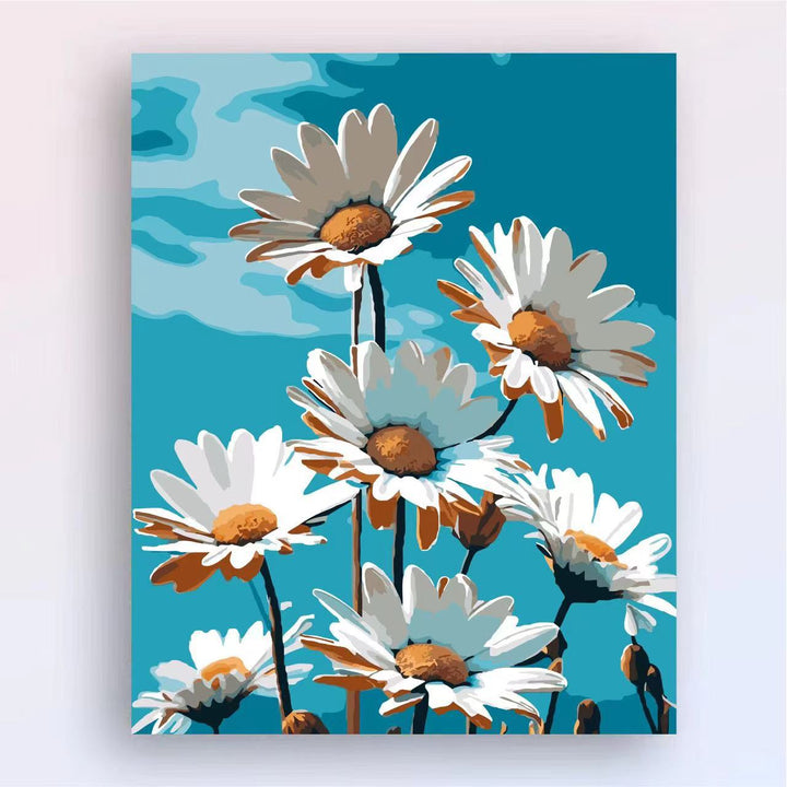 Zeitgenössischer Lotus-Blumen-Canvas-Kunstdruck Karnz