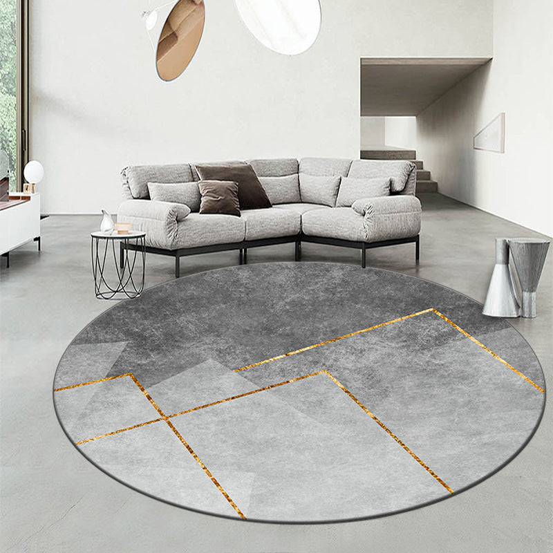 Runder geometrisches Muster Teppich Karnz