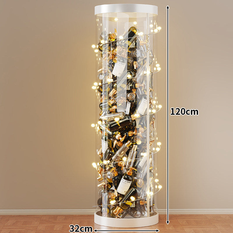 Hohe klare acryl vertikale Display-Zylinder für Mini-Parfüm- & Probeflaschen-Sammlung