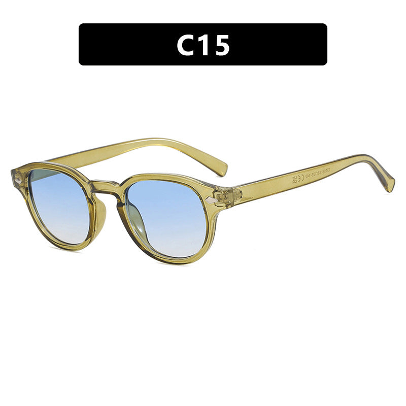 Damen runde Sonnenbrille mit elegantem Design und UV-Schutz Karnz