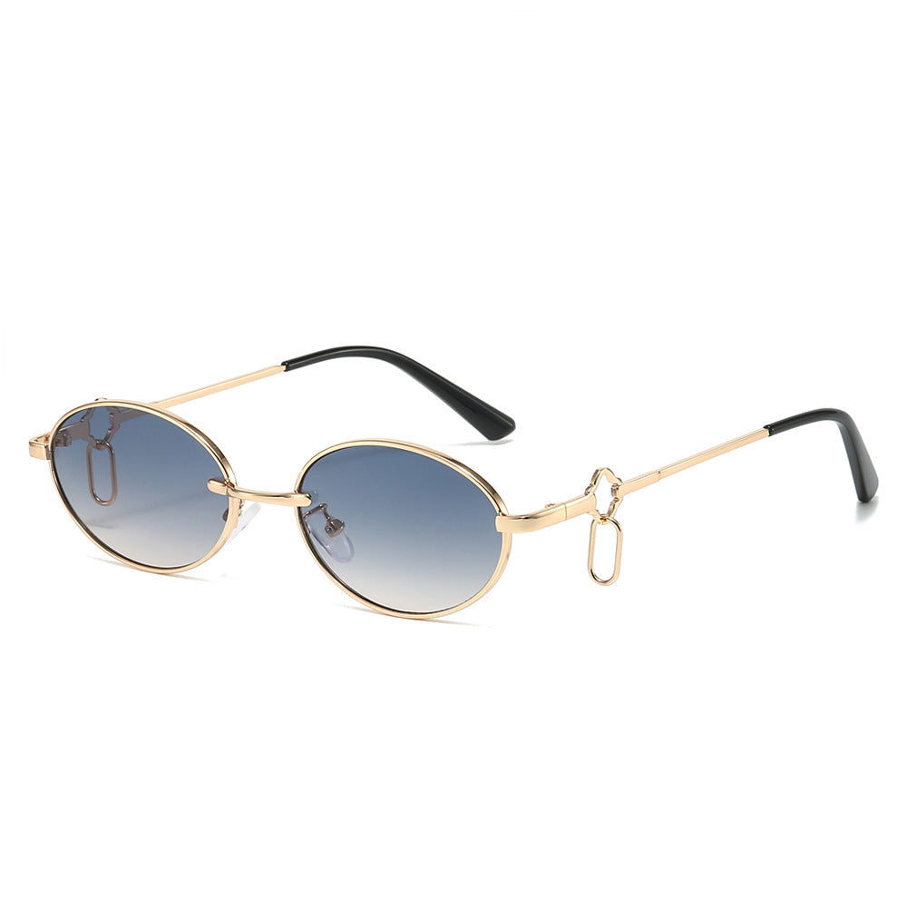 Vintage-inspirierte runde Rahmen-Sonnenbrille Karnz