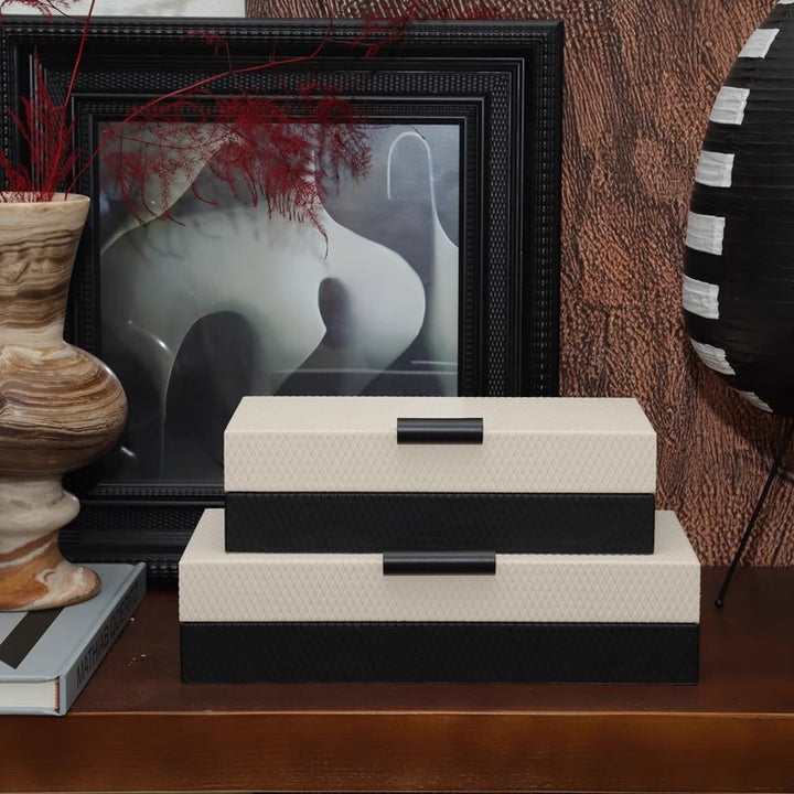 Elegante dekorative Aufbewahrungsbox-Set
