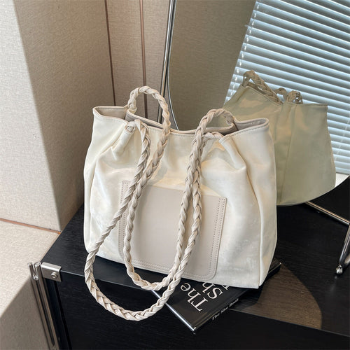 Stylische geflochtene Griff-Handtasche Karnz