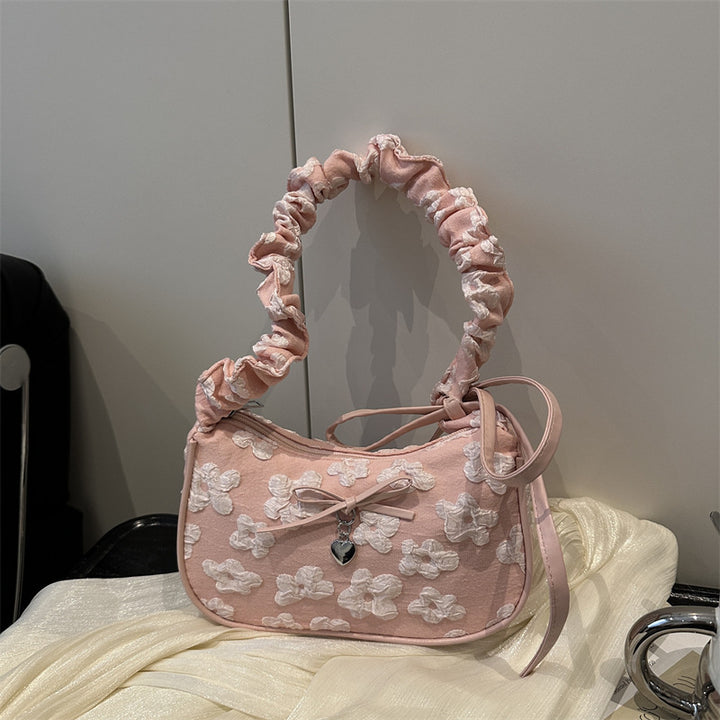 Elegante florale verzierte Schultertasche Karnz