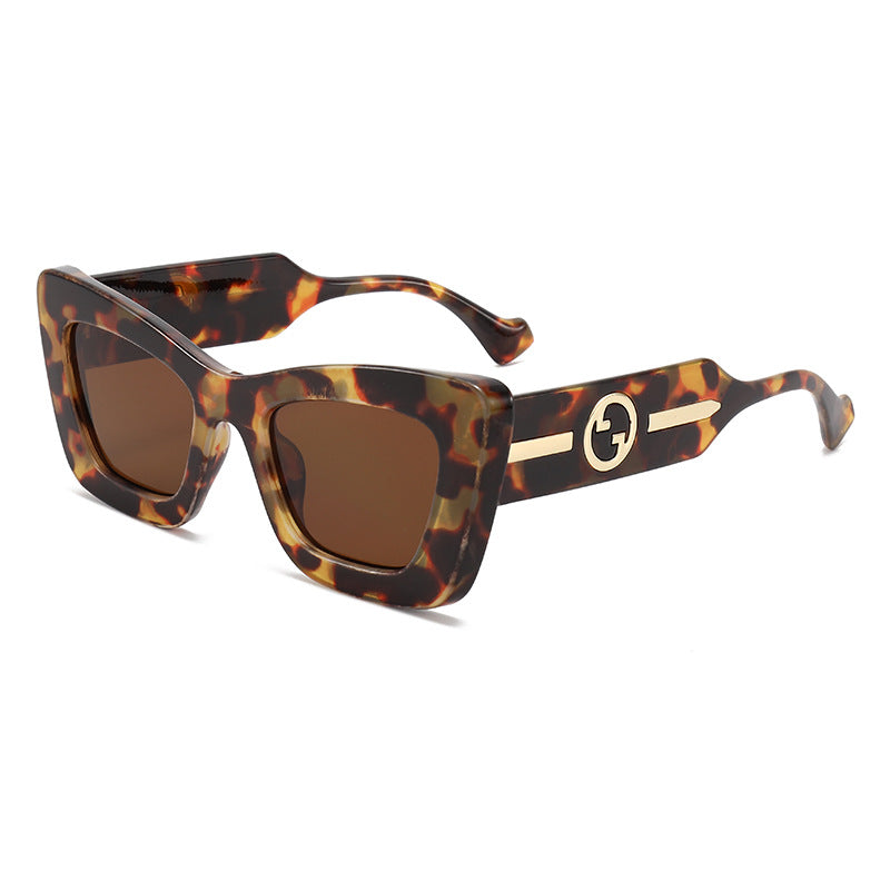 Damen Designer-Sonnenbrille mit markantem geometrischen Rahmen und hochwertiger Verarbeitung Karnz