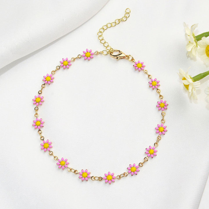 Buntes Floral Kettenarmband Karnz