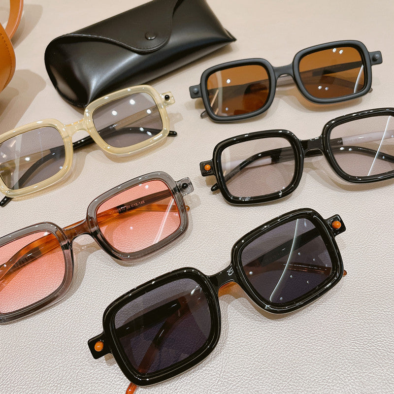 Damen quadratische Sonnenbrille mit auffälligem und modernem Design Karnz