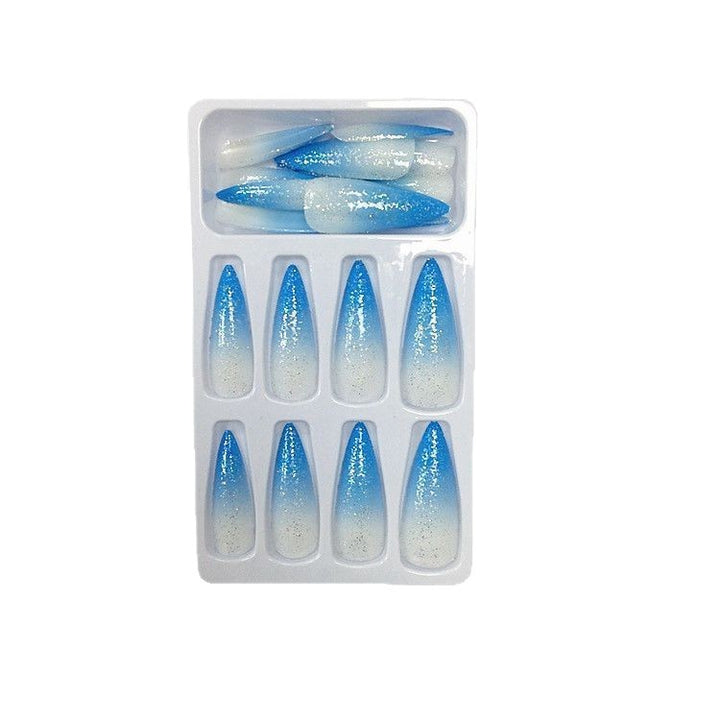 Lange Stiletto Press-On Nagelspitzen Set