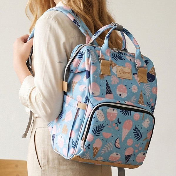 Stylische Mehrfach-Taschen Wickelrucksack Karnz