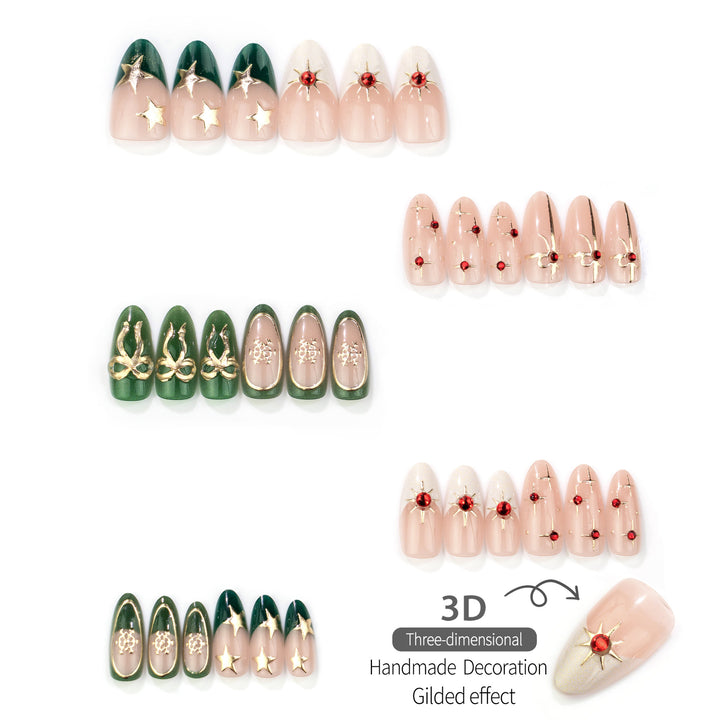 Urlaubs-Themen Glamouröse Press-On Nagelkunst Set