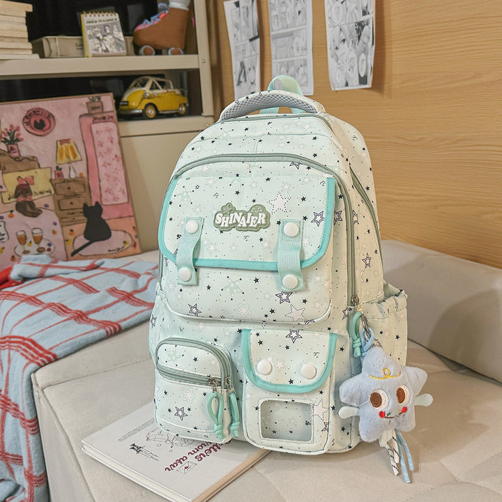 Stylischer Sternenmuster-Rucksack Karnz