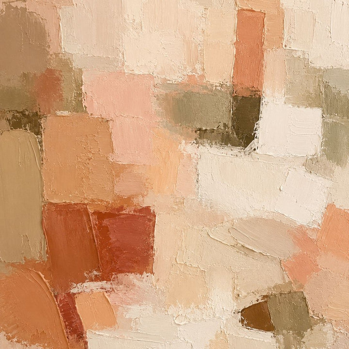 Abstraktes Texturiertes Leinwandkunstwerk für Zuhause