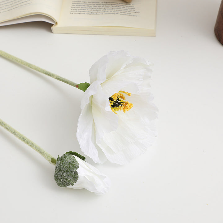 Realistische kunstvolle Mohnblume Karnz